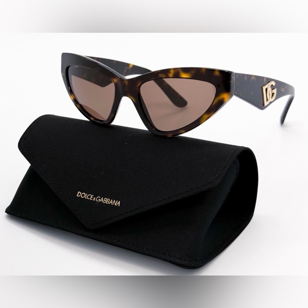 DOLCE & GABBANA DG4439 502/73 WOMEN SUNGLASSES BROWN CAT